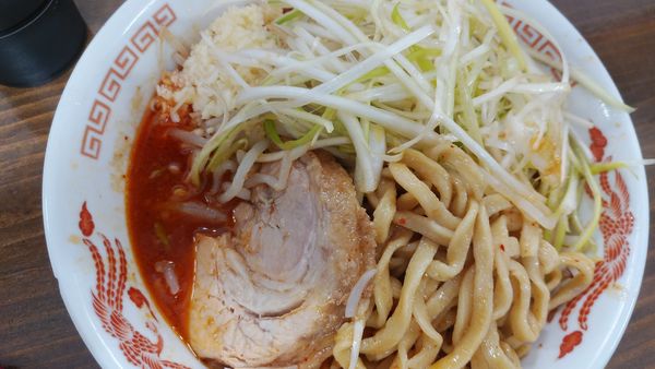 「辛みそラーメン、ミニ、ねぎ」@ラーメン武丸の写真