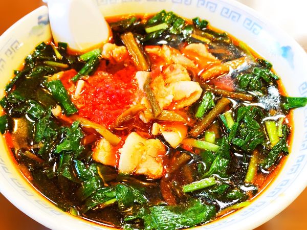 「満洲にらラーメン　醤油」@さかえや本店の写真