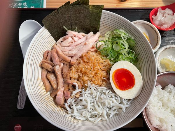 「特製海老まぜそば」@海老で鯛を釣る麺堂 神楽 刈谷分店の写真
