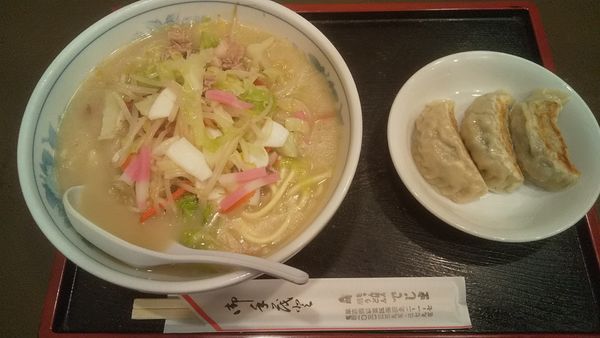 「ちゃんぽん+小餃子(¥680+210)」@でじまの写真