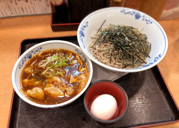「豚肉蕎麦つけ麺(780円)」@越後そば 立石店の写真