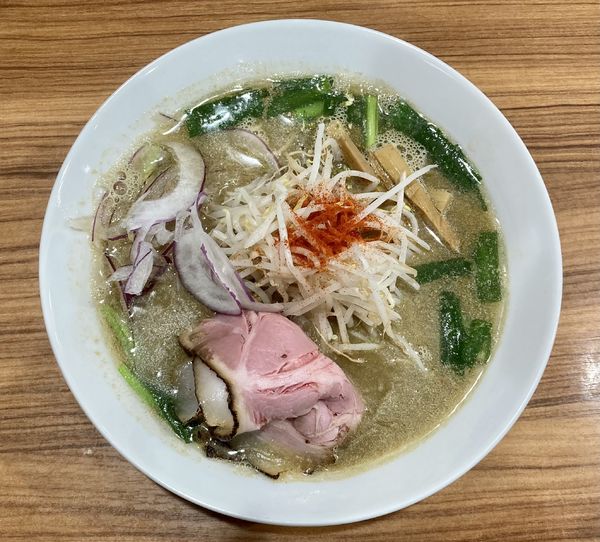 「味噌煮干しそば 1200円+味付き替玉350円」@中華そば 西川の写真