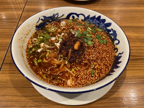 「紅麻辣坦々麺(1078円)」@蒼龍唐玉堂 酒々井プレミアムアウトレット店の写真