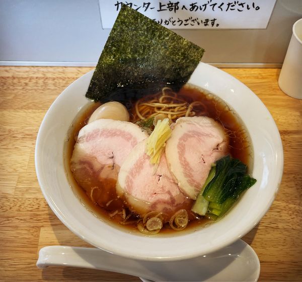 「限定　平子煮干し生姜」@中華そば ひしおの写真