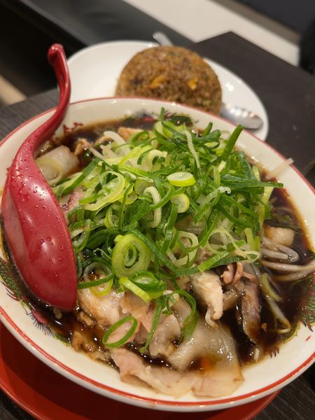 「中華そば（並）＋焼きめし（並）」@新福菜館 秋葉原店の写真
