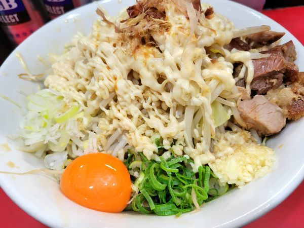 「まぜそば(ニンニク、超ガリマヨ)」@用心棒 本号の写真