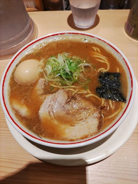 「味玉濃厚とろりそば  ﾒﾝﾏ抜き」@東京煮干し らーめん 玉 東京駅店の写真