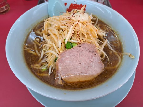 「熟成味噌もやしらーめん」@ラーメン山岡家 ひたちなか店の写真