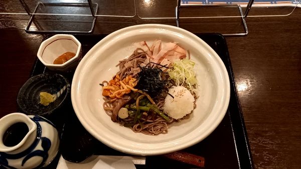 「ぶっかけそば」@信州そば処 そじ坊 福岡アクロス店の写真