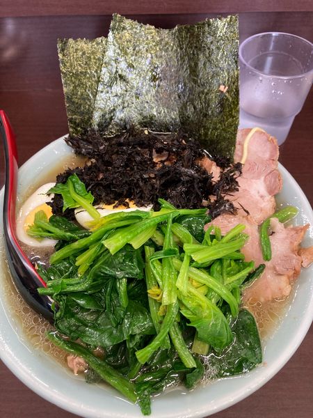 「チャーシューメン　ほうれん草増し」@ラーメンショップ 二ツ橋店の写真