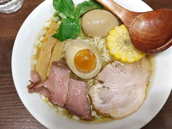 「和風柚子塩麺＋味玉」@日本橋 天馬の写真