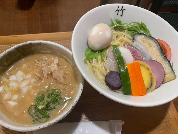 「無添加つけ麺（大）あつもり」@麺処 竹川の写真