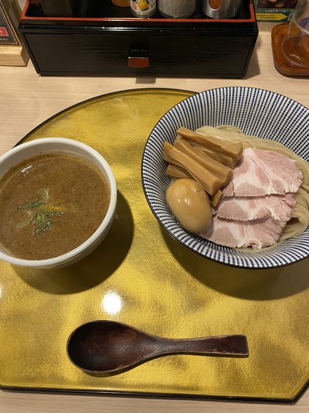 「特製濃厚魚介つけ麺」@鯛塩そば 灯花 池袋東武店の写真
