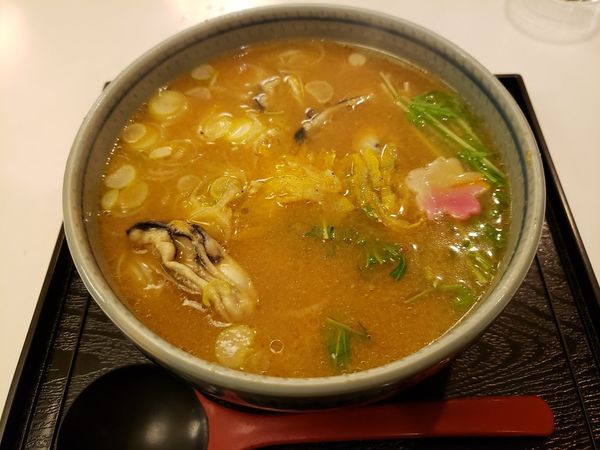「牡蠣みそらーめん」@京風らーめん・あんみつ はなむらの写真