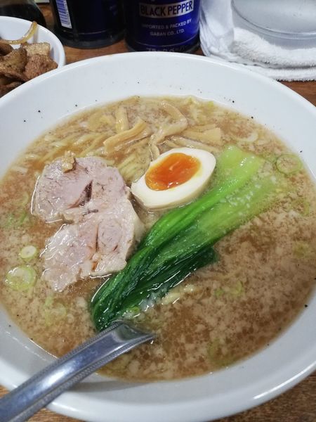「天狗ラーメン焼肉丼セット」@天狗 北越らーめんの写真