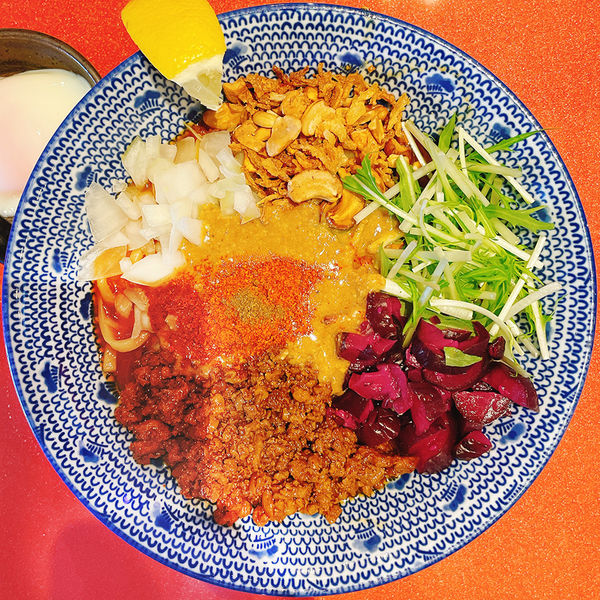 「担々麺 濃厚＋温玉」@オカゲサマ製麺食堂の写真