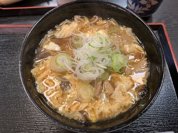 「きのこあんかけ蕎麦(950円)」@ふ代 そば処 三田庵の写真
