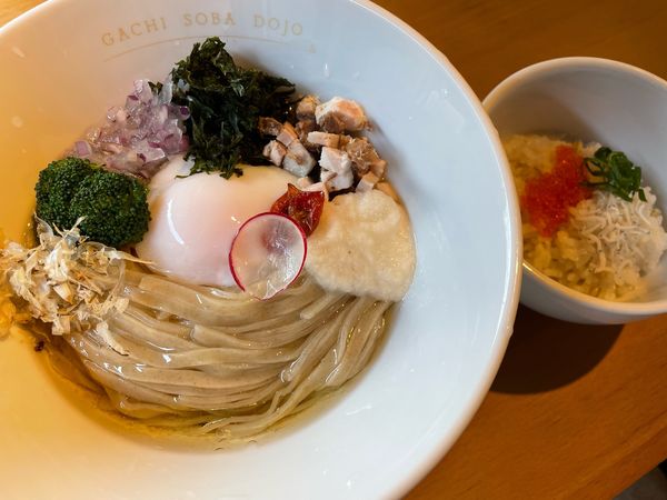 「冷香麺 追い飯付き（1,150円）」@麦の空 GACHI SOBA DOJOの写真