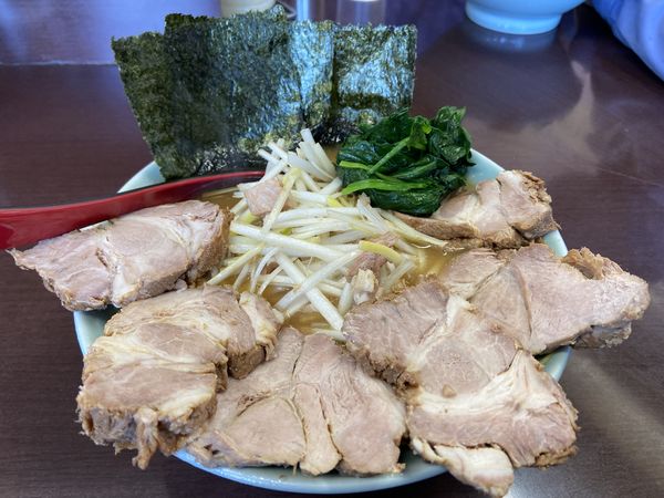 「ネギみそチャーシュー（ｶﾀﾒ）」@ラーメンショップ 二ツ橋店の写真