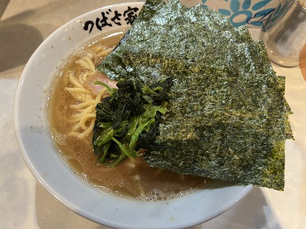 「のりラーメン中かためこいめ」@横浜家系ラーメン つばさ家 立川店の写真