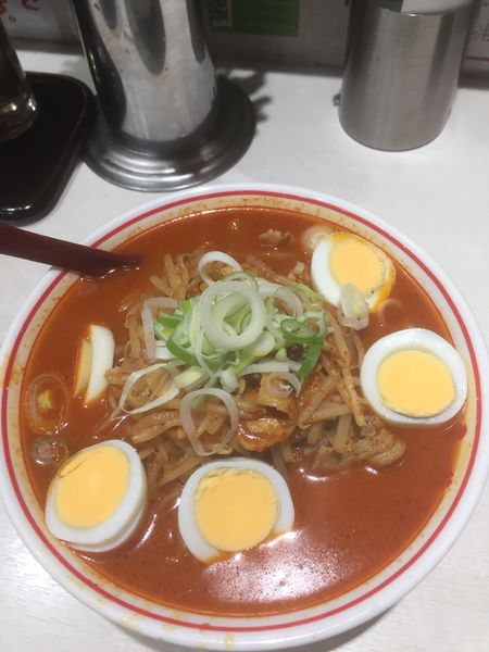 「味噌卵麺」@蒙古タンメン 中本 川崎店の写真