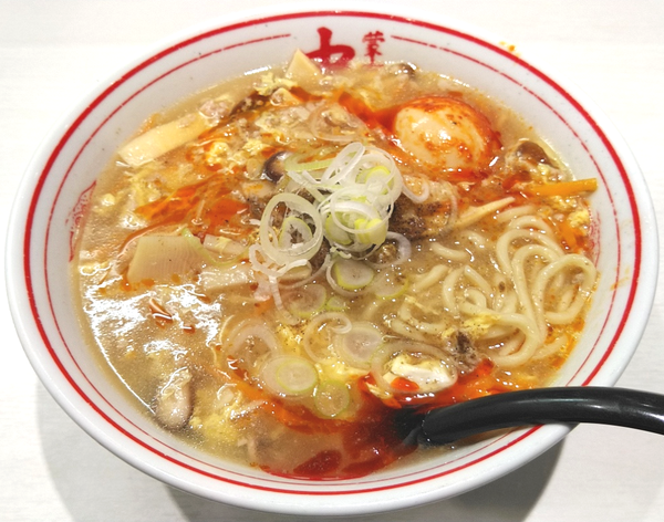 「【限定】酸辣湯麺￥870・北極味玉￥150」@蒙古タンメン 中本 川越店の写真