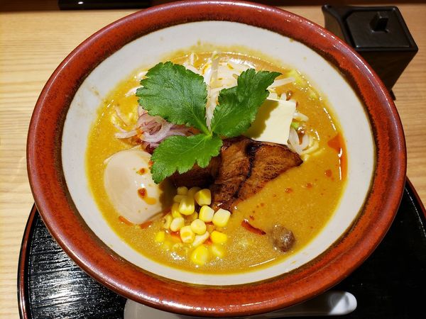 「味噌らーめん味玉　白ご飯」@魚菜由良 鼎の写真