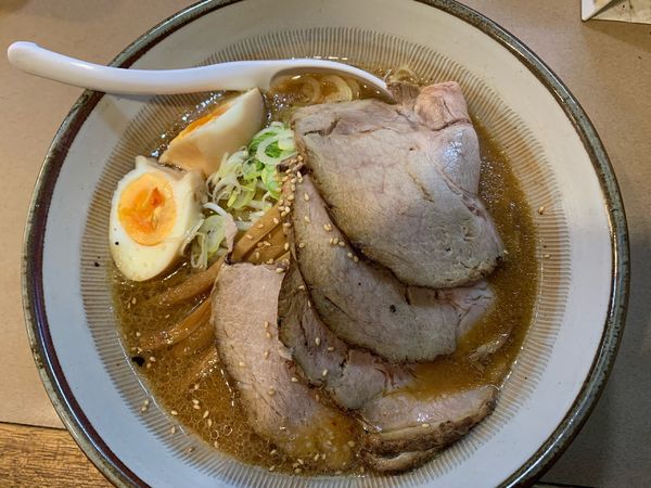 「味噌チューシュー煮卵T P」@喜らくの写真