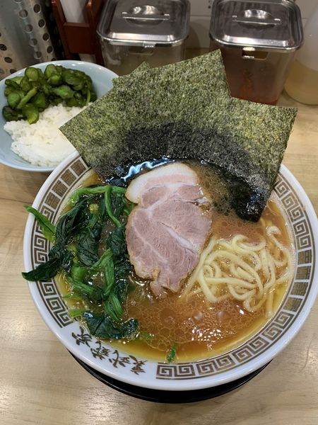 「裏むさ並900円 小ライス50円」@横浜ラーメン 裏武蔵家 西千葉本店の写真