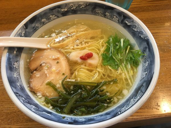 「塩らーめん」@らーめん しおの風 本店の写真