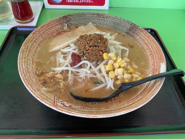 「北海道濃口みそラーメン(1200円)」@蔵出し味噌らーめん 麺次郎 大みか店の写真
