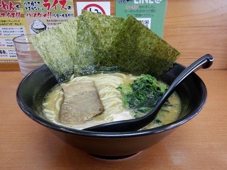 「醤油豚骨　並盛」@横浜家系ラーメン 畿一の写真