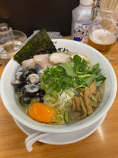 「しじみ出汁ラーメン塩」@中華そば 半ざわの写真