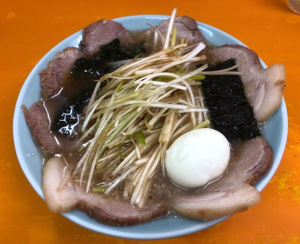 「ネギチャーシュー＋茹で卵（サービス）」@ラーメンショップYAMANAKAの写真