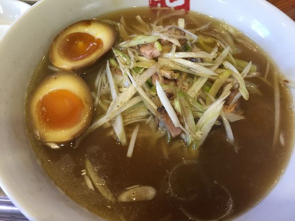 「ねぎそば＋味玉（1100円）」@中華そば まるきの写真