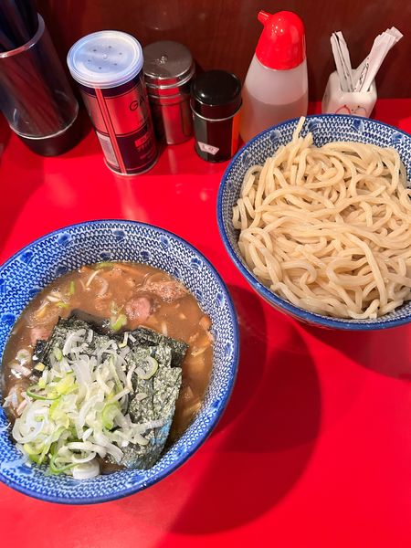 「つけ麺＋メンマ＋瓶ビール」@自家製中華そば 勢得の写真