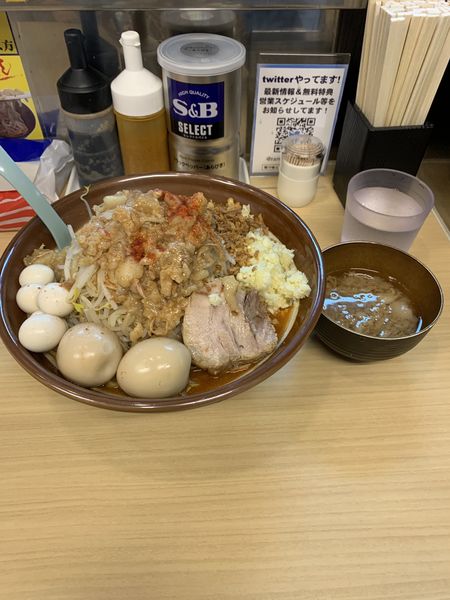 「限定ラーメン（辛いラーメン）」@麺屋 顎で喰らえの写真