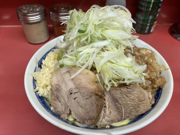 「小ラーメン＋ネギ＋汁無し変更」@ラーメン二郎 桜台駅前店の写真