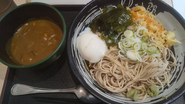 「朝そば玉子+カレールー(¥420+クーポン)」@ゆで太郎 竹橋店の写真