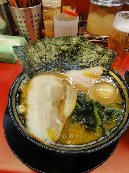 「ラーメン800円硬薄バラ50円」@柏 王道家の写真