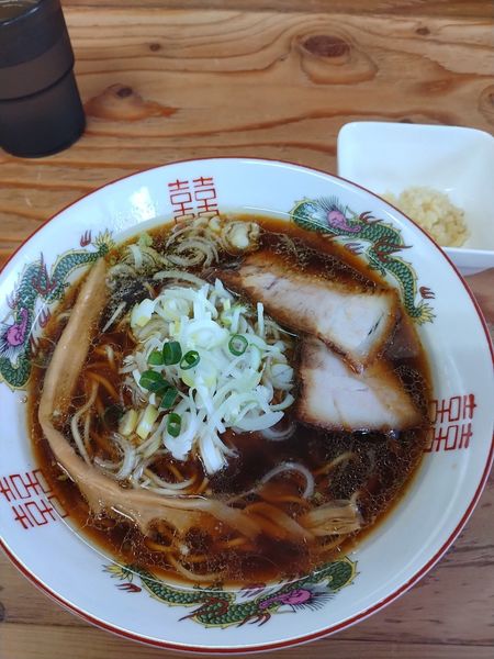 「限定細麺醤油＋青唐辛子＋生姜」@湘南の手前の写真