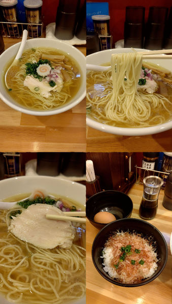 「『とりそば(塩)卵かけごはんセット+大盛』」@らあめん 常護の写真