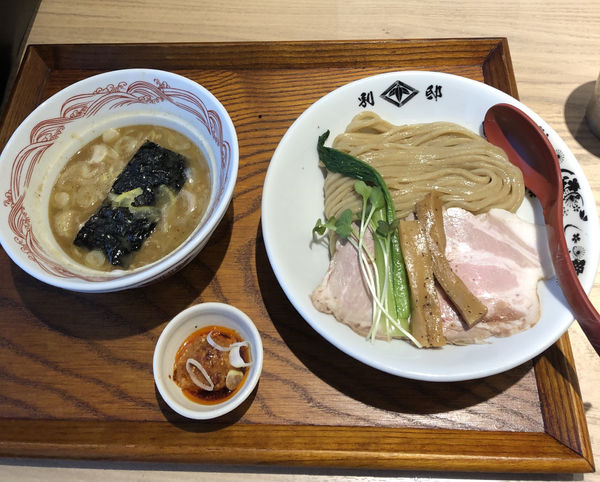 「あっさり鶏豚骨つけ麺!」@別邸たけ井 なんばラーメン一座店の写真