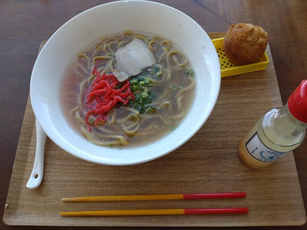「沖縄そば 700円」@与那国ベーカリー食堂 ウヤシワレの写真
