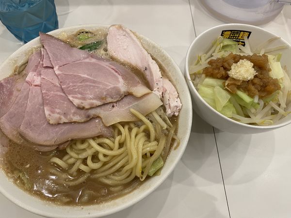 「肉濃菜麺+ジロメシ 1250+200」@濃菜麺 井の庄 荻窪店の写真