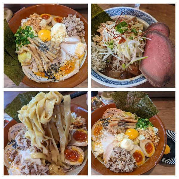 「坦々麺（汁無し）＋爆盛り」@饗処 酒麺童子の写真