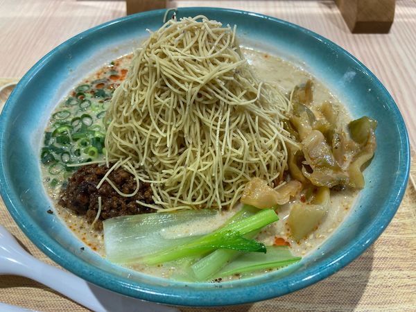 「笠間栗を絞った贅沢タンタン麺・大盛」@活龍 道の駅かさま店の写真
