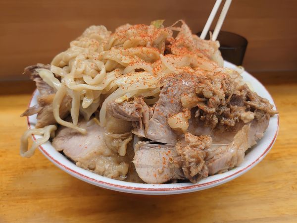 「大ラーメン 豚ダブル」@ラーメン二郎 立川店の写真