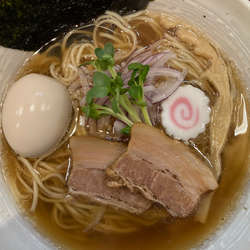 中華そば塩 630円（味玉+120円）