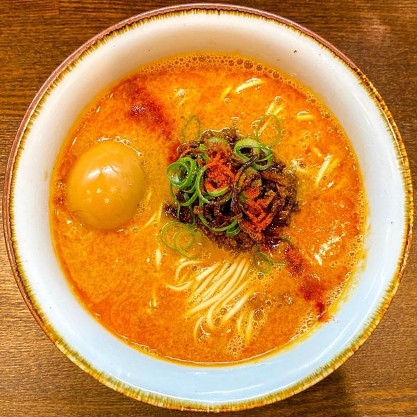 「担々麺 ¥1,000 味玉 ¥100 味付き替え玉 ¥100」@yagu-noodleの写真